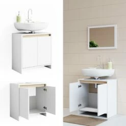 Meuble Sous-lavabo Emma Blanc/sonoma -HOME24 Soldes 03a7c762f9c441778e19de99f49feebf