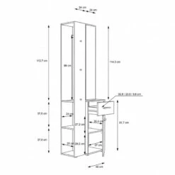 Meuble Entrée Miroir, Rangement - NINA -HOME24 Soldes 047d1cca168f4e0199581a278c4a3250