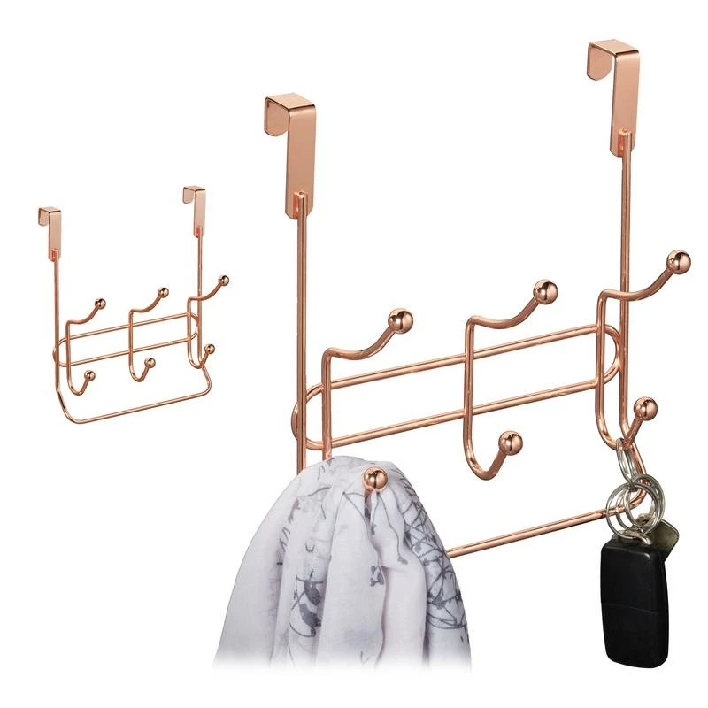 2x Porte-manteaux Avec 3 Crochets Double 3 2x Porte-manteaux Avec 3 Crochets Double