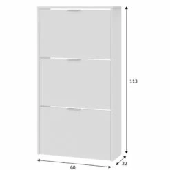 Meuble à Chaussures 3 Portes Rubi 16 Meuble à Chaussures 3 Portes Rubi -HOME24 Soldes 0751d084f8fb4f2aa0b0dd2732ed1f67