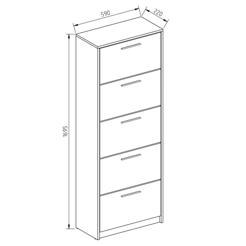 Meuble à Chaussures Gizmo 15 Meuble à Chaussures Gizmo – Image 13
