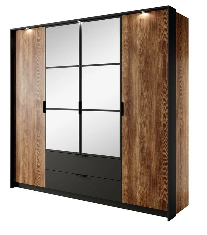 Armoire à Portes Battantes MILTON LED 3 Armoire à Portes Battantes MILTON LED