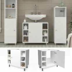 Meuble Sous-lavabo Fynn Blanc -HOME24 Soldes 0811e3f3dd314b41bde99c577b6c5e6a