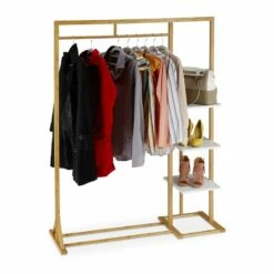 Portant à Vêtement En Bambou