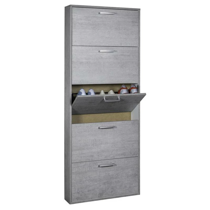 Meuble Chaussures Chêne H.164 Cm - TIDY 14 Meuble Chaussures Chêne H.164 Cm - TIDY – Image 12