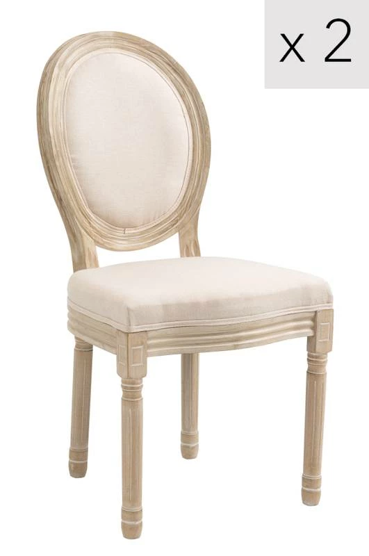 Lot De 2 Chaises RICHELIEU 3 Lot De 2 Chaises RICHELIEU