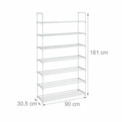 Étagère à Chaussures Métal Blanc -HOME24 Soldes 0d167aacba5548e9819d64371e48660f