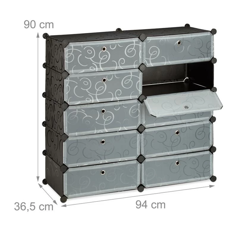 Meuble à Chaussures Avec 10 Casiers 6 Meuble à Chaussures Avec 10 Casiers – Image 4