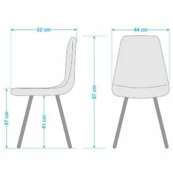 Chaise Capitonnée Iskmo III -HOME24 Soldes 1000006090 200706 14370000011 SKETCH DETAILS P000000001000006090 sketch