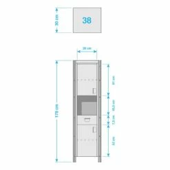 Colonne Salle De B. MANCHESTER 2 Portes -HOME24 Soldes 1000008907 180615 16211101 GALLERYIMAGES P000000001000008907