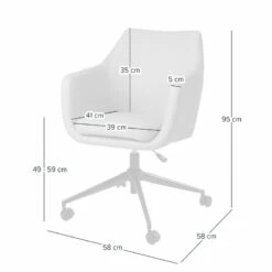 Chaise De Bureau Pivotante NICHOLAS -HOME24 Soldes 1000016126 230912 500 SKETCH DETAILS P000000001000016126 sketch