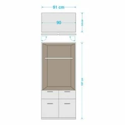 Armoire à Portes Battantes Celle -HOME24 Soldes 1000076406 201110 13102300011 SKETCH DETAILS P000000001000076406 sketch