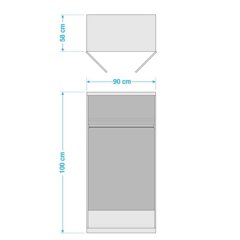 Armoire à Portes Battantes Vanity 4 Armoire à Portes Battantes Vanity – Image 2