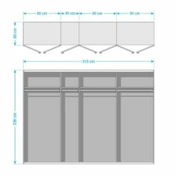 Armoire SKØP Glass Alu Reflect -HOME24 Soldes 1000154848 190204 12425300374 GALLERYIMAGES P000000001000154848