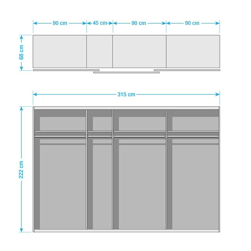 Armoire Portes Coulissantes Beluga-Plus 6 Armoire Portes Coulissantes Beluga-Plus – Image 4