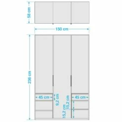 Armoire Level 36C -HOME24 Soldes 1000208824 200428 13520700279 SKETCH DETAILS P000000001000208824 sketch
