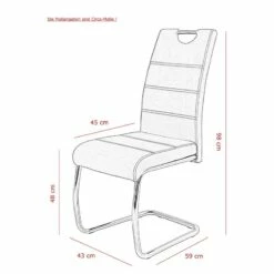 Chaise Cantilever La Paz II -HOME24 Soldes 1000209406 230214 500 SKETCH DETAILS P000000001000209406 sketch