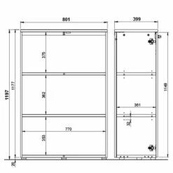 Armoire De Bureau GW-Agenda I -HOME24 Soldes 1000210642 200408 14213700041 SKETCH DETAILS P000000001000210642 sketch