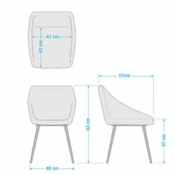 Chaises Capitonnées Beebe (lot De 2) -HOME24 Soldes 1000210866 200814 11092700051 SKETCH DETAILS P000000001000210866 sketch
