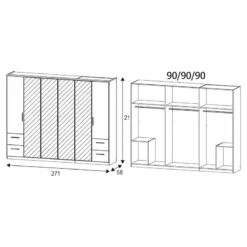 Armoire Carlsson II -HOME24 Soldes 1000214951 200617 17094300029 SKETCH DETAILS P000000001000214951 sketch