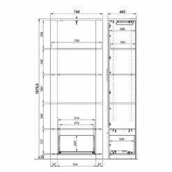 Armoire D’entrée Castera -HOME24 Soldes 1000222750 200826 06303600034 SKETCH DETAILS P000000001000222750 sketch