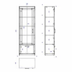 Vitrine Buzan I -HOME24 Soldes 1000223909 210202 14162100002 SKETCH DETAILS P000000001000223909 sketch