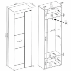 Armoire D’entrée Liffre -HOME24 Soldes 1000251409 210302 14462400005 SKETCH DETAILS P000000001000251409 sketch