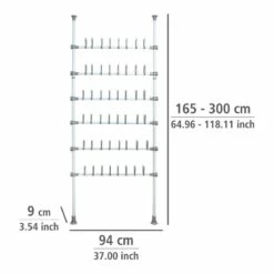Wenko Porte-chaussures Télescopique Herkules -HOME24 Soldes 1000260931 210423 13323100066 SKETCH DETAILS P000000001000260931 sketch