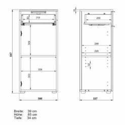 Meuble Bas Avino -HOME24 Soldes 1000262238 210428 14101800008 SKETCH DETAILS P000000001000262238 sketch
