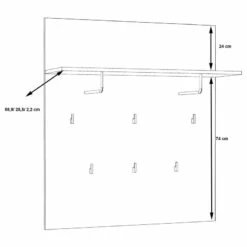 Porte-manteau Mural Egan -HOME24 Soldes 1000270209 210609 06153700012 SKETCH DETAILS P000000001000270209 sketch