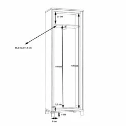 Armoire D’entrée Egan I -HOME24 Soldes 1000270242 210609 06160100236 SKETCH DETAILS P000000001000270242 sketch