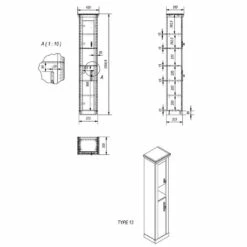 Colonne De Salle De Bain Lewk II -HOME24 Soldes 1000281713 210728 08082700124 SKETCH DETAILS P000000001000281713 sketch