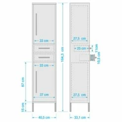 Colonne De Salle De Bain Kent - 41 Cm -HOME24 Soldes 1000334285 220302 500 SKETCH DETAILS P000000001000334285 sketch