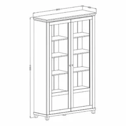 Vitrine Haute Emmanuela -HOME24 Soldes 1000339983 220317 500 SKETCH DETAILS P000000001000339983 sketch