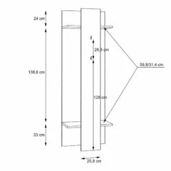 Porte-manteau Ravenswood 15 Porte-manteau Ravenswood -HOME24 Soldes 1000348100 220621 501 SKETCH DETAILS P000000001000348100 sketch