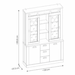Vaisselier Shutter II 36 Vaisselier Shutter II -HOME24 Soldes 1000348682 220505 500 SKETCH DETAILS P000000001000348682 sketch