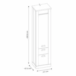 Armoire D’entrée Shutter II -HOME24 Soldes 1000348705 220505 500 SKETCH DETAILS P000000001000348705 sketch