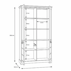 Vitrine Double New Dessa -HOME24 Soldes 1000358000 220616 501 SKETCH DETAILS P000000001000358000 sketch