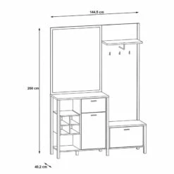Porte-manteau Compact Kasala -HOME24 Soldes 1000364896 220722 500 SKETCH DETAILS P000000001000364896 sketch