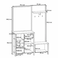 Porte-manteau Compact Kasala -HOME24 Soldes 1000364896 220722 501 SKETCH DETAILS P000000001000364896 sketch