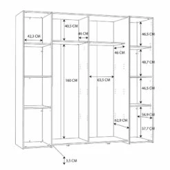 Armoire Claris -HOME24 Soldes 1000365751 220901 501 SKETCH DETAILS P000000001000365751 sketch