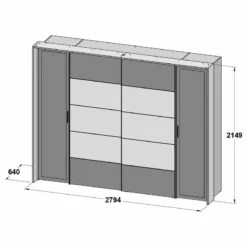 Armoire à Portes Coulissantes Rendelso -HOME24 Soldes 1000366218 220913 500 SKETCH DETAILS P000000001000366218 sketch