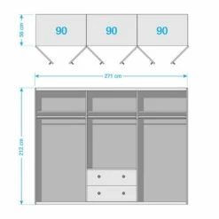 Armoire à Portes Pivotantes Rosenheim I 17 Armoire à Portes Pivotantes Rosenheim I -HOME24 Soldes 1000370674 230105 500 SKETCH DETAILS P000000001000370674 sketch