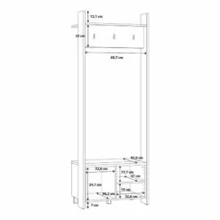 Ensemble D’entrée Compact Holwell I -HOME24 Soldes 1000372770 230124 501 SKETCH DETAILS P000000001000372770 sketch
