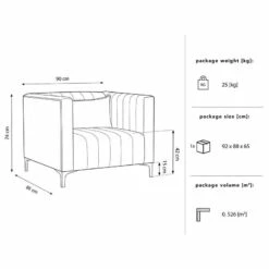 Fauteuil Valun -HOME24 Soldes 1000377800 230324 500 SKETCH DETAILS P000000001000377800 sketch