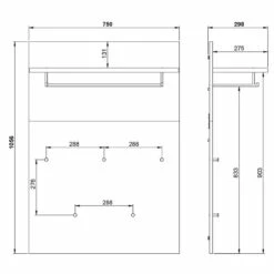 Porte-manteau Mural Aledo -HOME24 Soldes 1000382518 230413 500 SKETCH DETAILS P000000001000382518 sketch