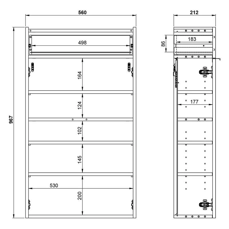 Meuble à Chaussures Ameca 56 Cm 9 Meuble à Chaussures Ameca 56 Cm – Image 7