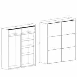 Armoire à Portes Coulissantes Krasbea 25 Armoire à Portes Coulissantes Krasbea -HOME24 Soldes 1000385137 230425 500 SKETCH DETAILS P000000001000385137 sketch