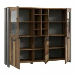 Buffet Vitré 5 Portes 18 Niches - BUCK -HOME24 Soldes 123b9de9f7bc4d4587a2b45bcf6d8144