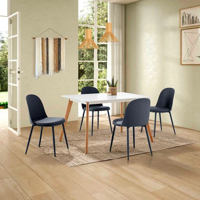 Lot De 4 Chaises Kana Blanches 9 Lot De 4 Chaises Kana Blanches – Image 7